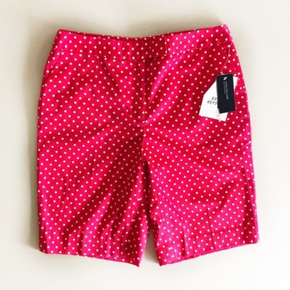 Jones New York Pants - Jones New York Polka Dot Bermuda Shorts Sz 8P